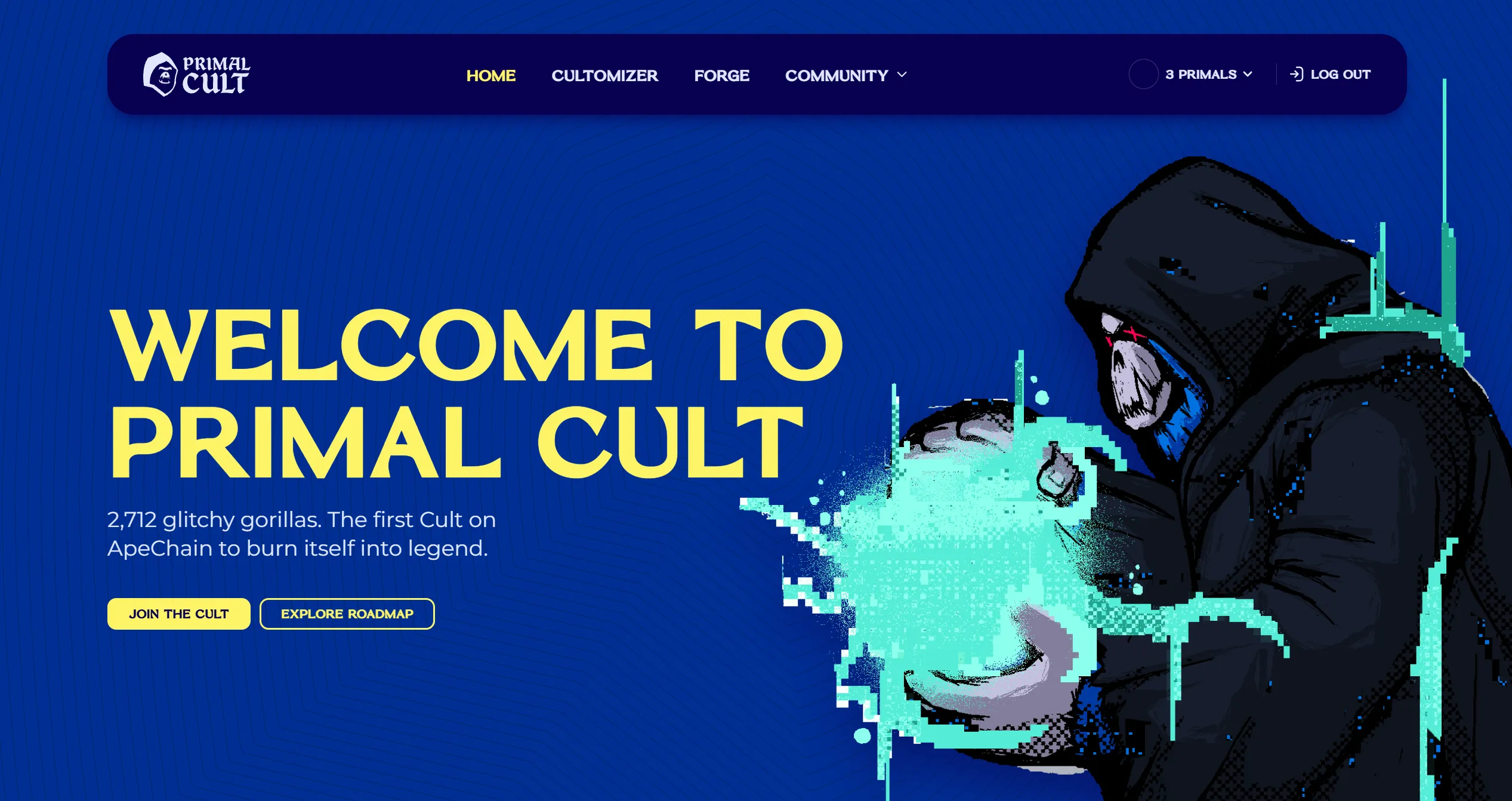 Captura del sitio Primal Cult